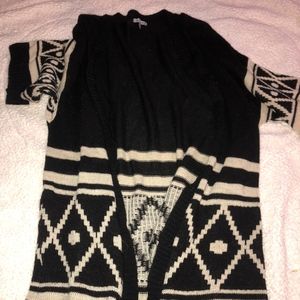 Short Sleeve Sweater Duster/Cardigan